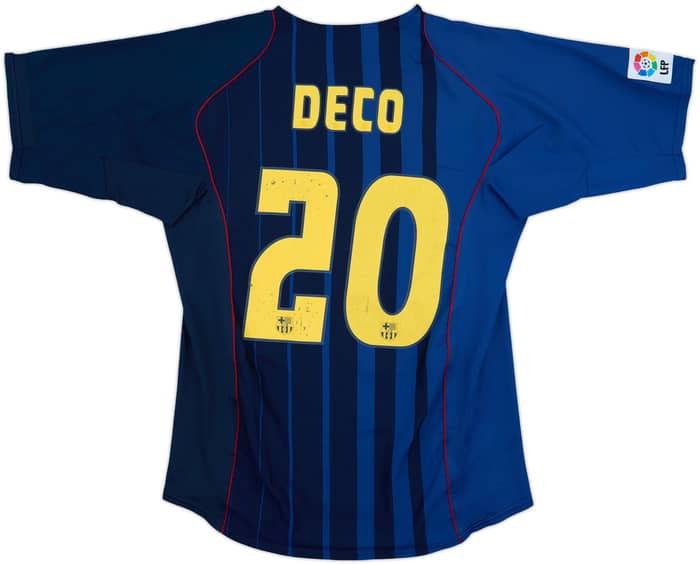 2004-05 Barcelona Away Shirt Deco #20 - 6/10 - (L)