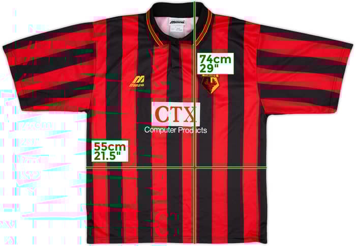 1996-97 Watford Away Shirt - 10/10 - (L)