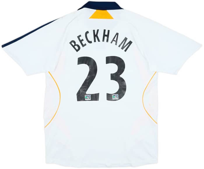 2007-08 LA Galaxy Home Shirt Beckham #23 - 8/10 - (L.Boys)