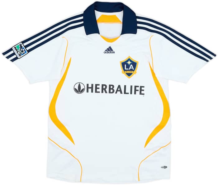 2007-08 LA Galaxy Home Shirt Beckham #23 - 8/10 - (L.Boys)