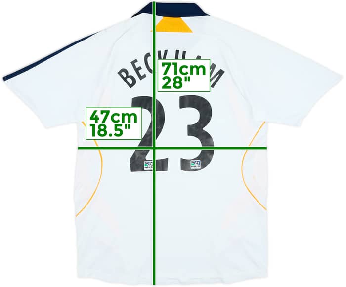 2007-08 LA Galaxy Home Shirt Beckham #23 - 8/10 - (L.Boys)
