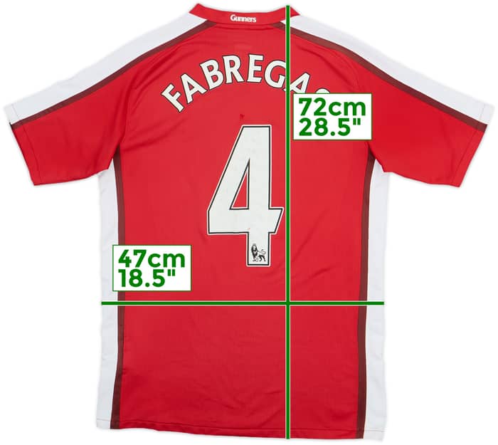 2008-10 Arsenal Home Shirt Fabregas #4 - 6/10 - (XL.Boys)