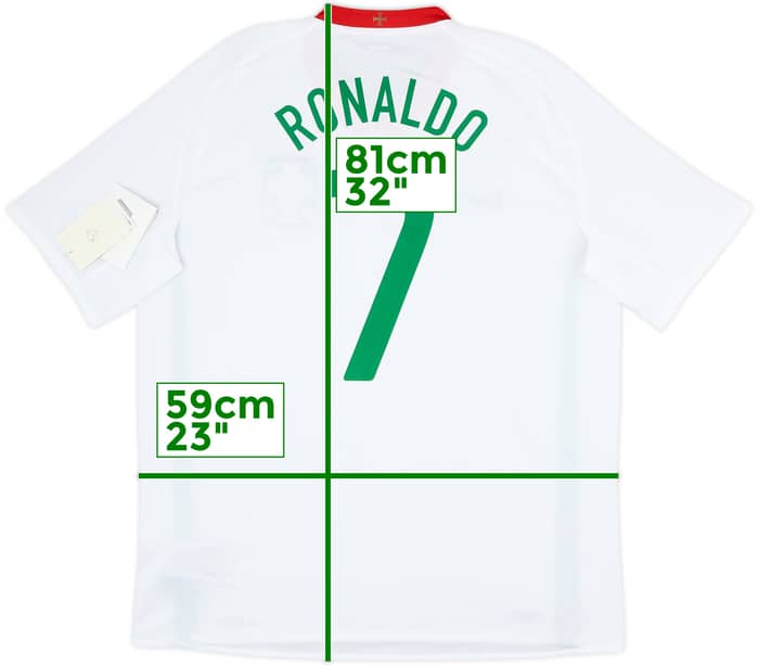 2008-10 Portugal Away Shirt Ronaldo #7 (XL)