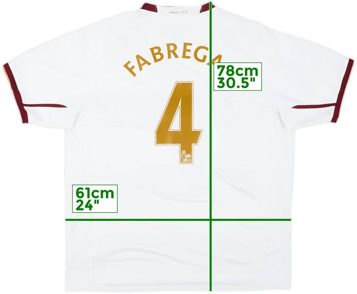 2007-08 Arsenal Away Shirt Fabregas #4 - 7/10 - (XL)