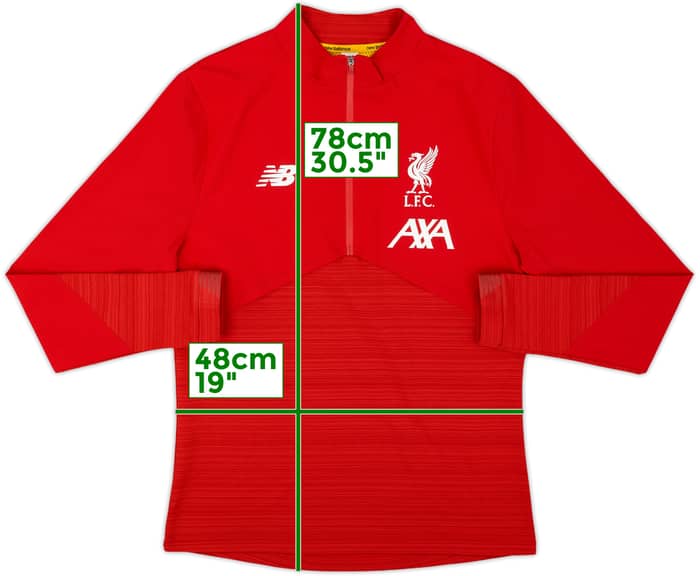 2019-20 Liverpool New Balance 1/4 Zip Drill Top - 8/10 - (M)
