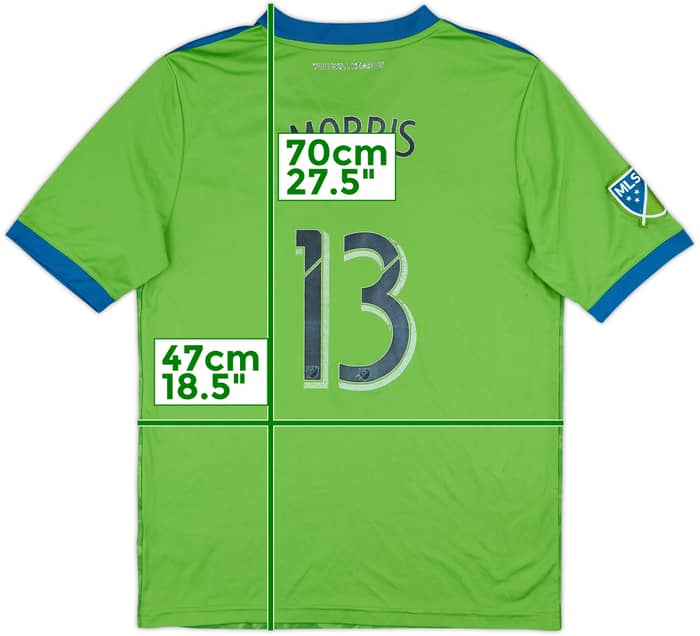 2018 Seattle Sounders Home Shirt Morris #13 - 4/10 - (XL.Boys)