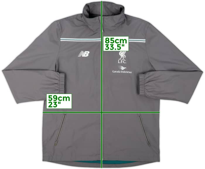 2015-16 Liverpool New Balance Hooded Rain Jacket - 10/10 - (L)