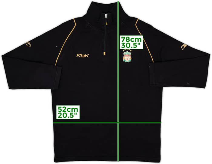 2003-04 Liverpool Reebok 1/4 Zip Drill Top - 9/10 - (S)