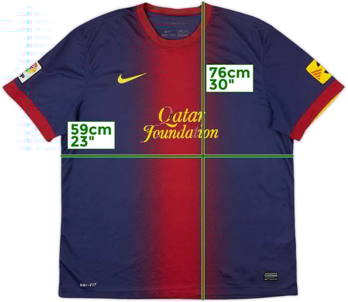 2012-13 Barcelona Home Shirt - 4/10 - (XL)