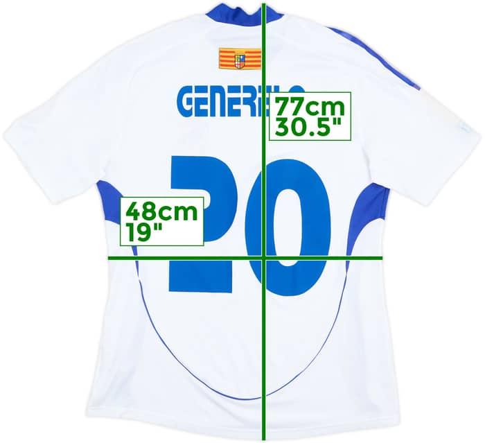 2008-09 Real Zaragoza Match Issue Home Shirt Generelo #20