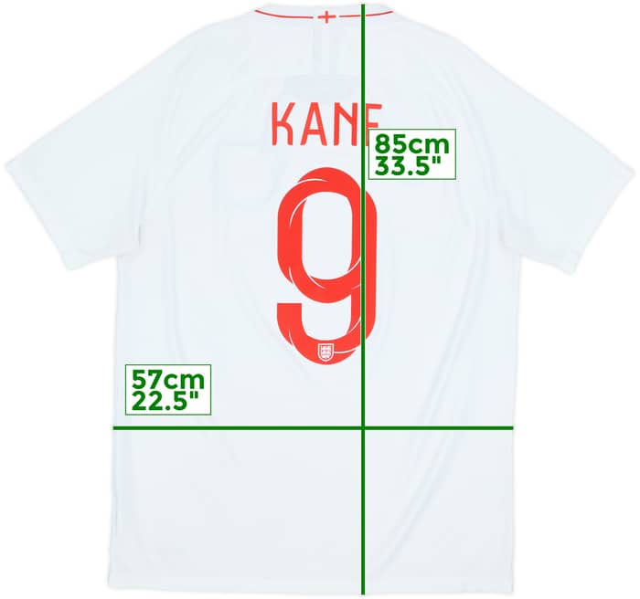 2018-19 England Home Shirt Kane #9 - 6/10 - (L)