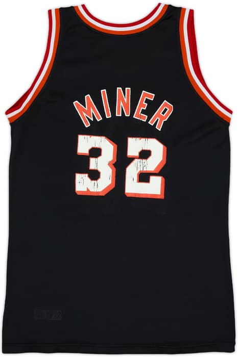 1992-94 Miami Heat Miner #32 Champion Away Jersey - 6/10 - (XL.Boys)