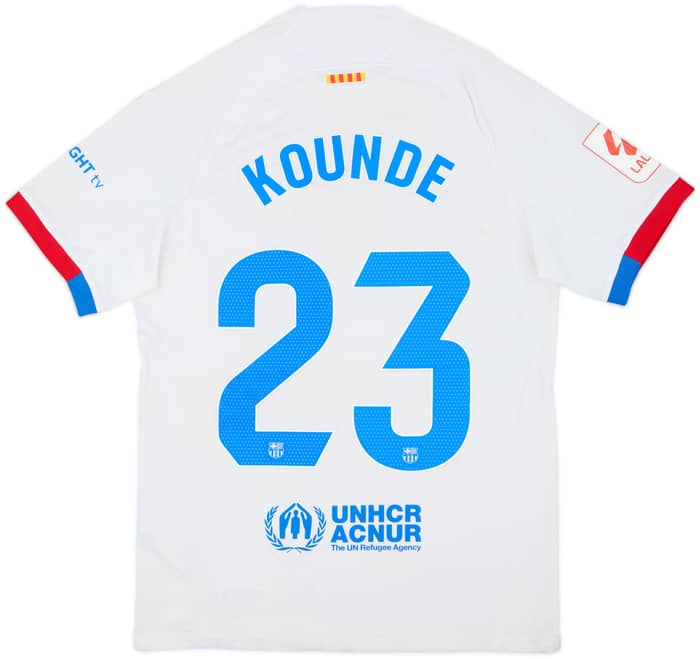 2023-24 Barcelona Away Shirt Kounde #23 - 5/10 - (S)