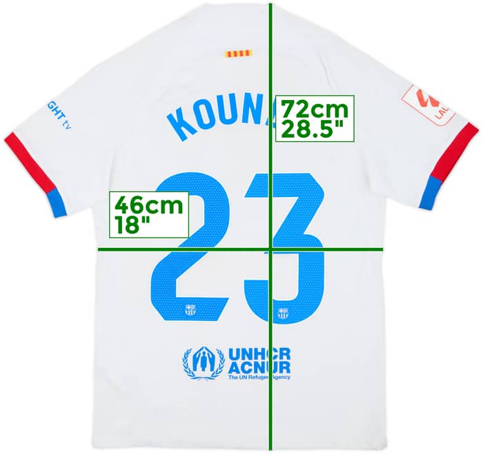 2023-24 Barcelona Away Shirt Kounde #23 - 5/10 - (S)