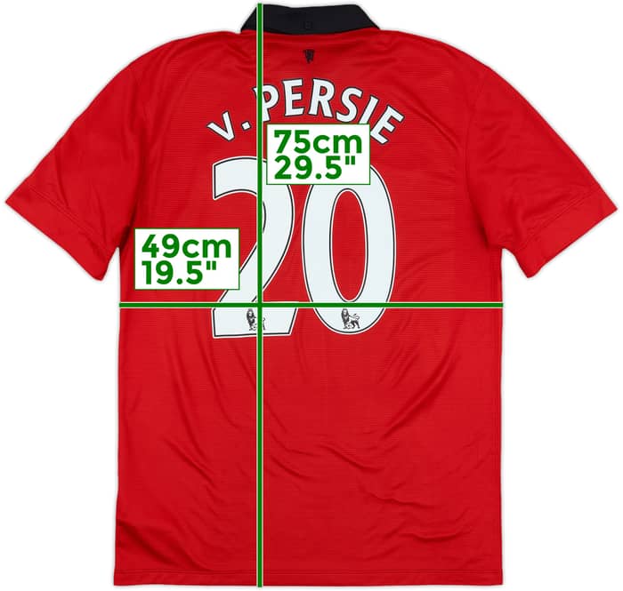 2013-14 Manchester United Home Shirt V.Persie #20 - 5/10 - (M)