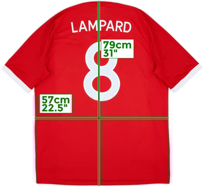 2010-11 England Away Shirt Lampard #8 - 5/10 - (XL)