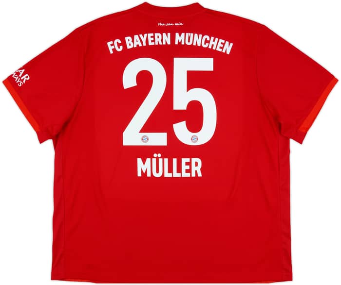 2019-20 Bayern Munich Home Shirt Muller #25 - 10/10 - (XXL)