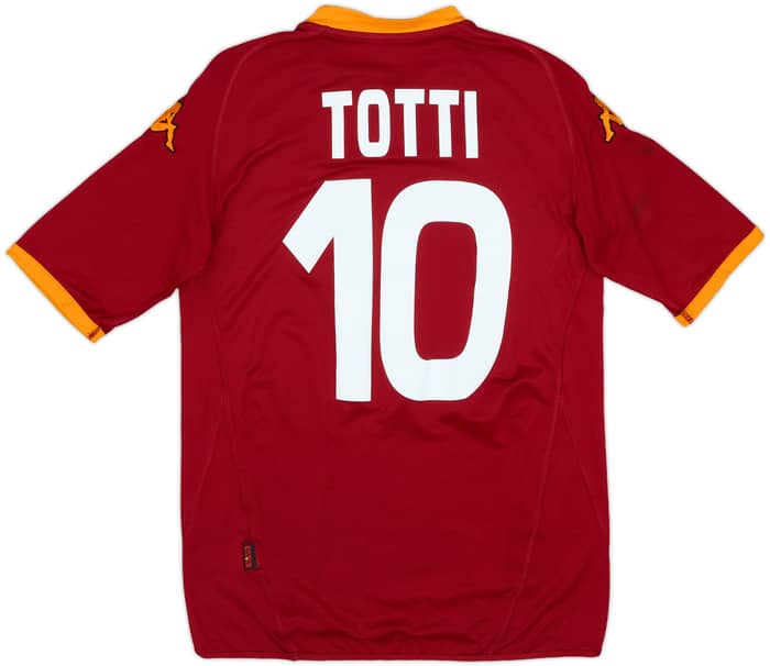 2008-09 Roma Home Shirt Totti #10 - 6/10 - (L)