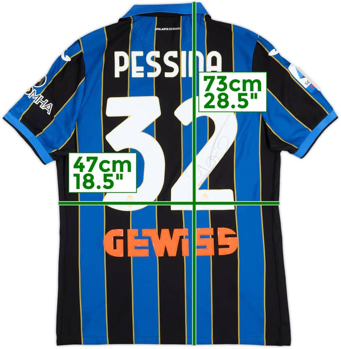 2021-22 Atalanta Signed Home Shirt Pessina #32 - 7/10 - (M)