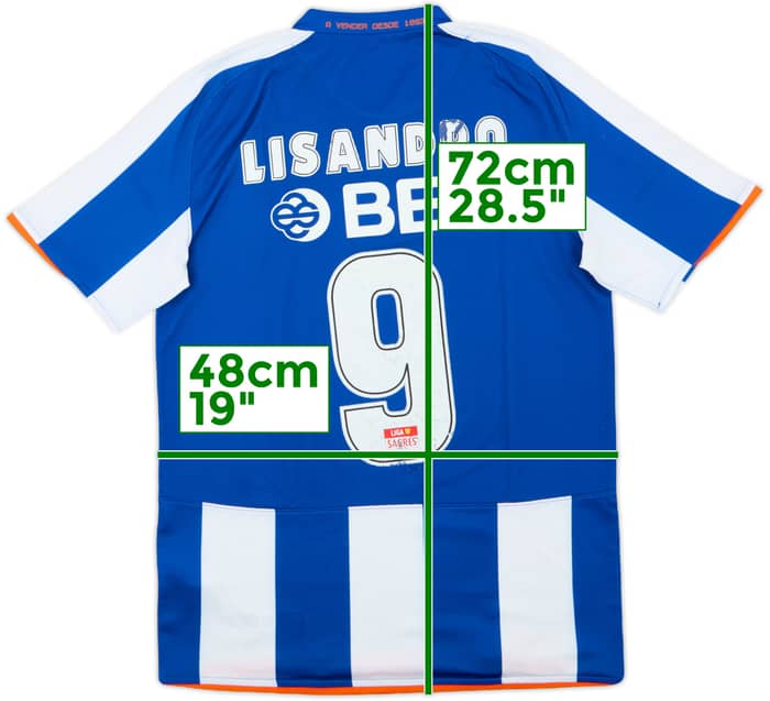 2008-09 Porto Home Shirt Lisandro #9 - 4/10 - (S)