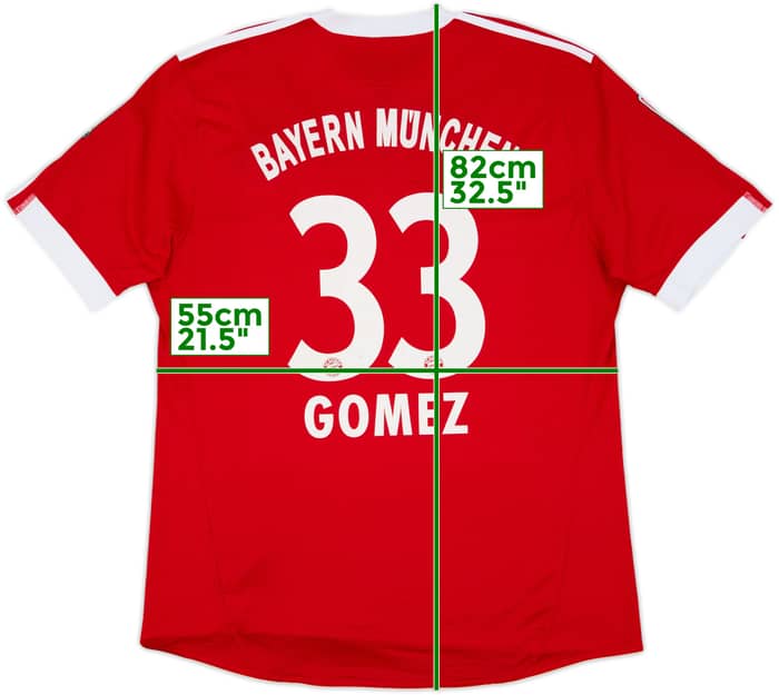 2009-10 Bayern Munich Home Shirt Gomez #33 - 7/10 - (XL)
