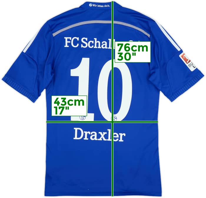 2014-16 Schalke Home Shirt Draxler #10 - 6/10 - (M)