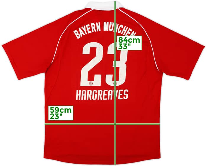 2005-06 Bayern Munich Home Shirt Hargreaves #23 - 6/10 - (XL)