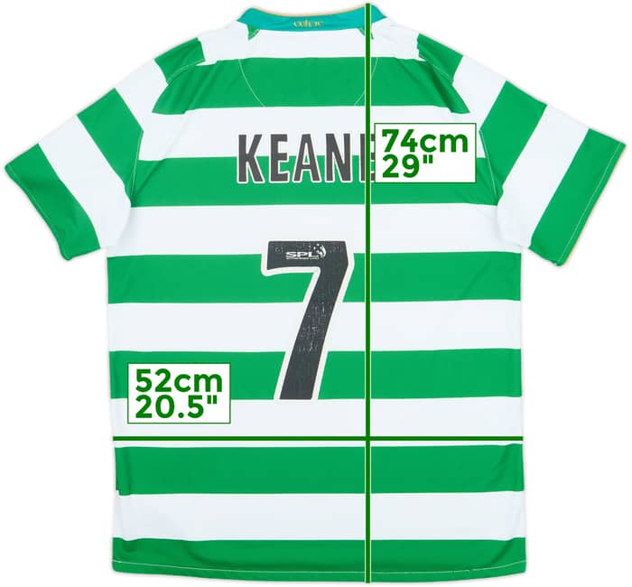 2008-10 Celtic Home Shirt Keane #7 - 4/10 - (M)