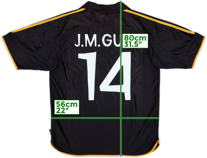 1999-01 Real Madrid Away Shirt J.M.Guti #14 - 8/10 - (L)