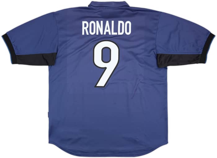 1998-99 Inter Milan Third Shirt Ronaldo #9 - 8/10 - (XL)