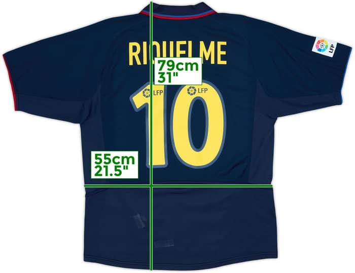 2002-03 Barcelona Away Shirt Riquelme #10 - 9/10 - (M)