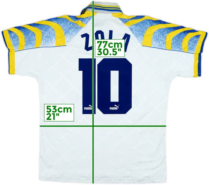 1995-97 Parma Home Shirt Zola #10 - 6/10 - (M)
