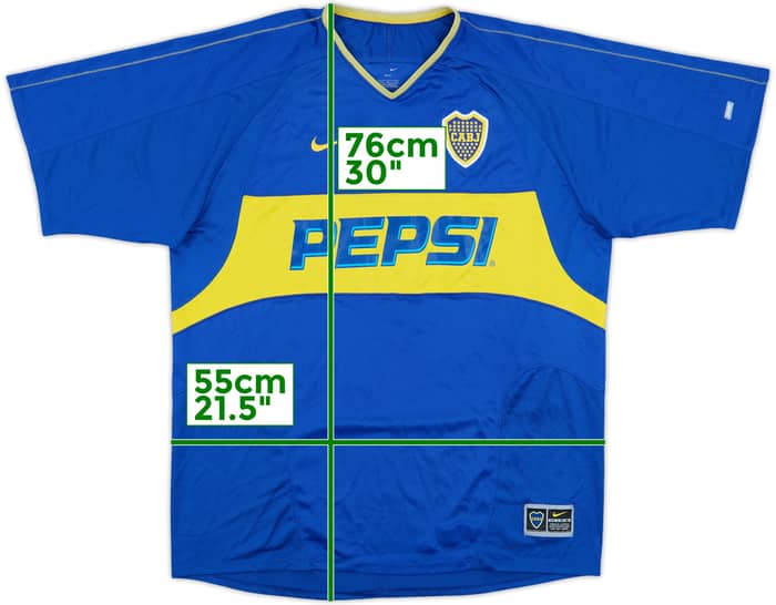 2003-04 Boca Juniors Home Shirt - 8/10 - (L)