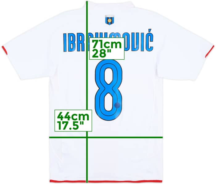 2007-08 Inter Milan Centenary Away Shirt Ibrahimovic #8 - 6/10 - (S)