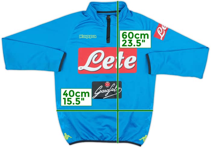 2016-17 Napoli Kappa 1/4 Zip Drill Top - 8/10 - (L.Boys)