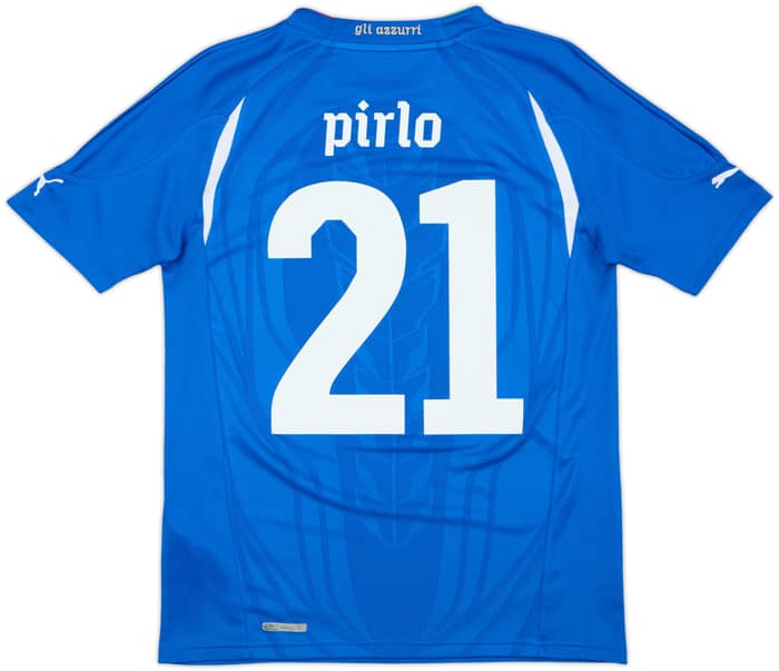 2010-12 Italy Home Shirt Pirlo #21 - 8/10 - (XL.Boys)