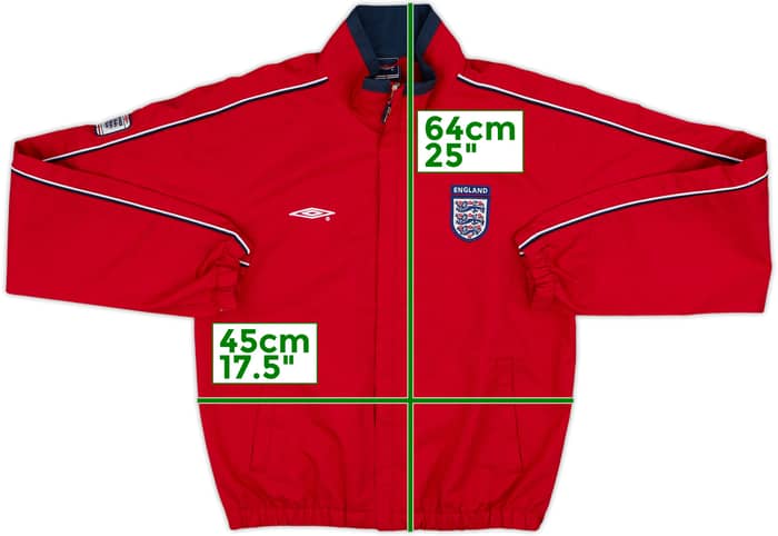 2004-06 England Umbro Track Jacket - 8/10 - (L.Boys)