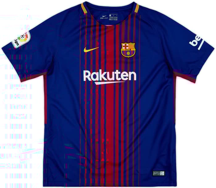 2017-18 Barcelona Home Shirt - 8/10 - (XL.Boys)