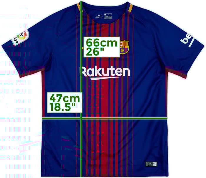 2017-18 Barcelona Home Shirt - 8/10 - (XL.Boys)