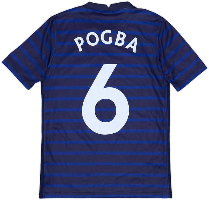 2020-21 France Home Shirt Pogba #6 - 8/10 - (L.Boys)