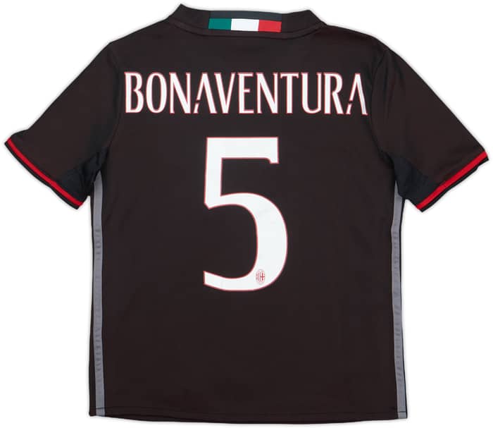 2016-17 AC Milan Home Shirt Bonaventura #5 - 6/10 - (S.Boys)