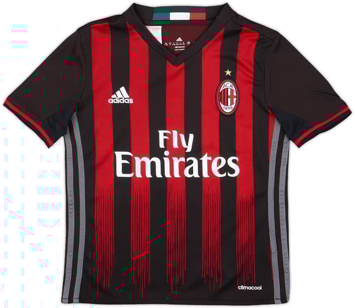 2016-17 AC Milan Home Shirt Bonaventura #5 - 6/10 - (S.Boys)