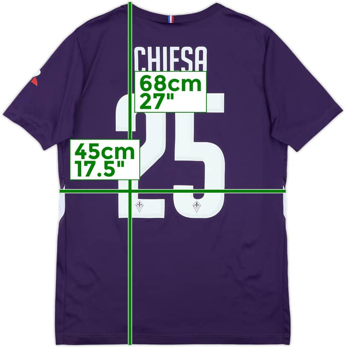 2017-18 Fiorentina Le Coq Sportif Training Shirt Chiesa #25 - 8/10 - (M.Boys)