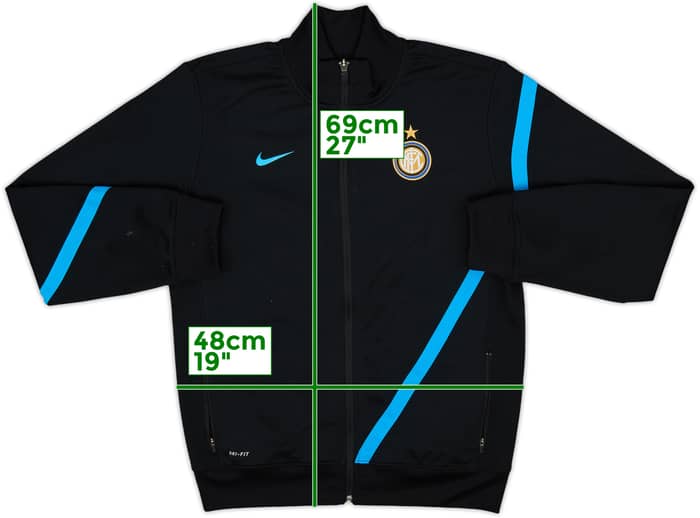 2011-12 Inter Milan Nike Track Jacket - 7/10 - (XL.Boys)
