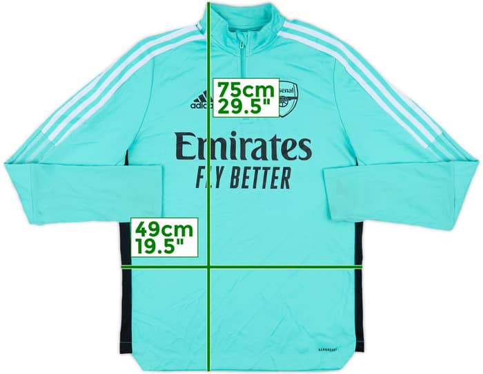 2021-22 Arsenal adidas 1/4 Zip Training Top - 6/10 - (XL.Boys)