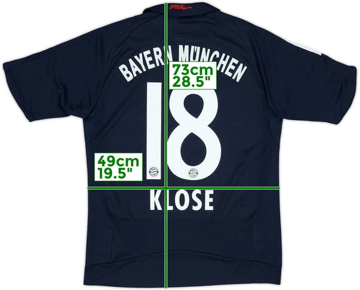 2008-09 Bayern Munich Away Shirt Klose #18 - 7/10 - (L.Boys)