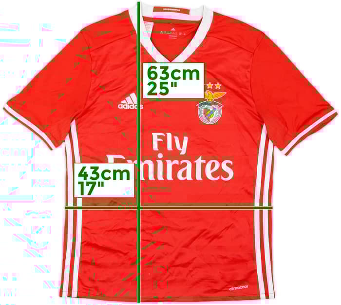 2016-17 Benfica Home Shirt - 7/10 - (L.Boys)