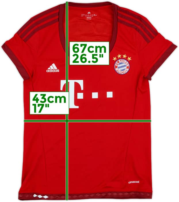 2015-16 Bayern Munich Home Shirt - 10/10 - (Women's M)