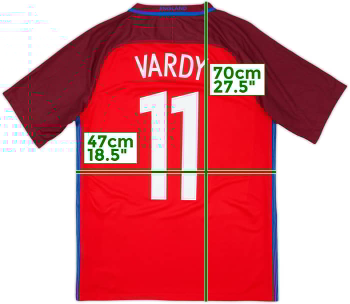 2016-17 England Away Shirt Vardy #11 - 9/10 - (S)
