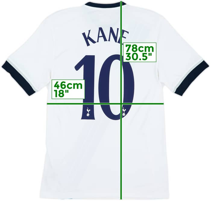 2015-16 Tottenham Home Shirt Kane #10 - 9/10 - (M)